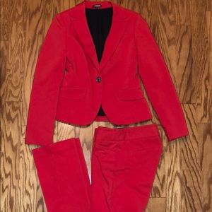 Express Pants Suit - Holiday Red